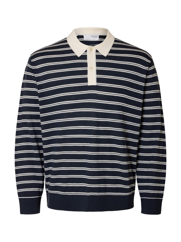 SLHTRAY LS KNIT MERINO RELAXED POLO