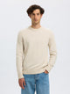 SLHRAI LS KNIT CREW NECK — SELECTED HOMME BLACK — porté | Appart 17