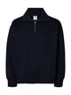SLHRELAXARON LS HALF ZIP SWEAT — SELECTED HOMME BLACK — vue de dos | Appart 17