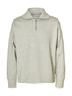 SLHRELAXARON LS HALF ZIP SWEAT — SELECTED HOMME BLACK — vue de face | Appart 17