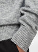 SLHRAI LS KNIT CREW NECK — SELECTED HOMME BLACK — détail | Appart 17