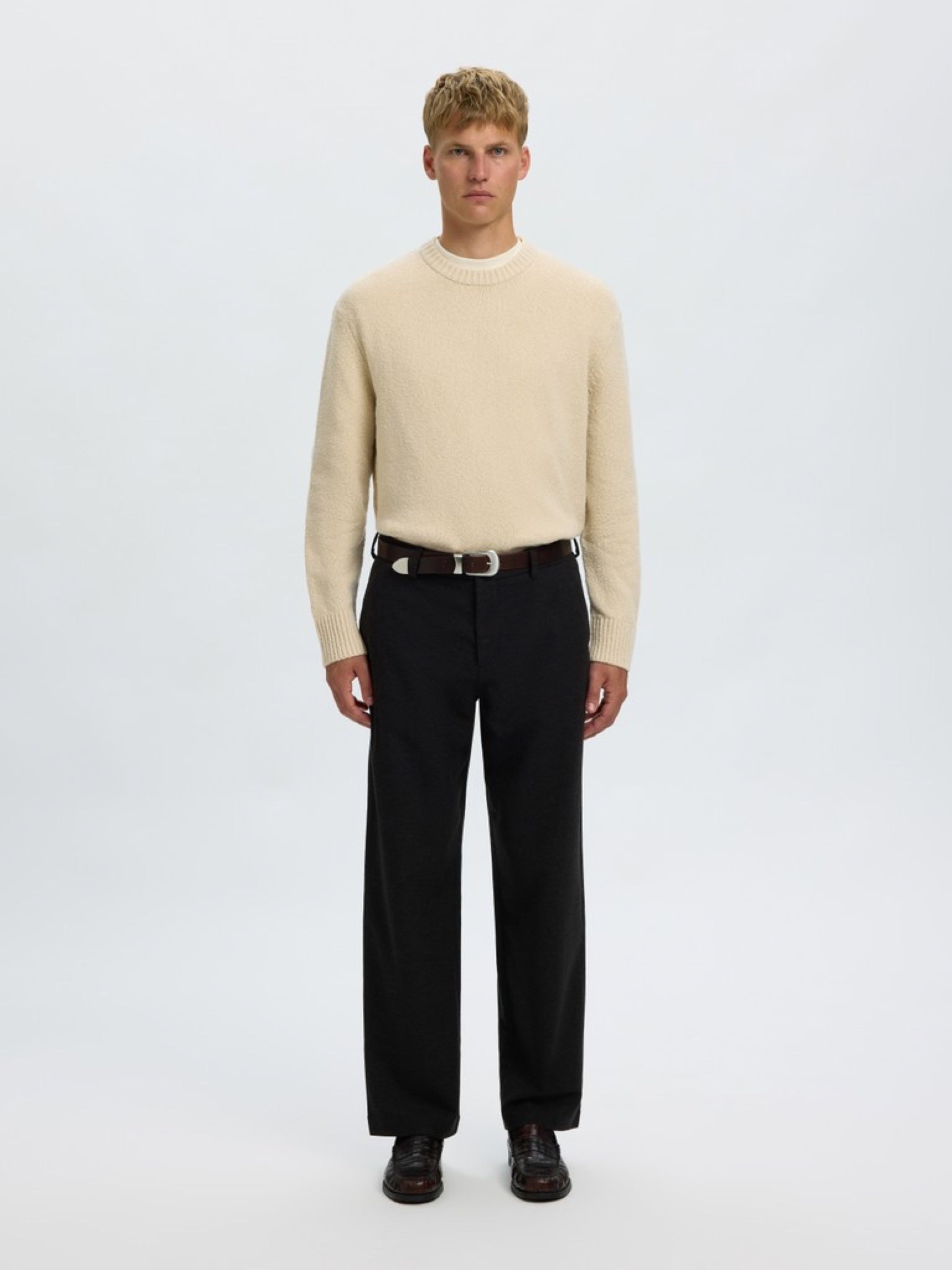 SLMALEX Pull — Oatmeal & Navy Blazer | Appart 17