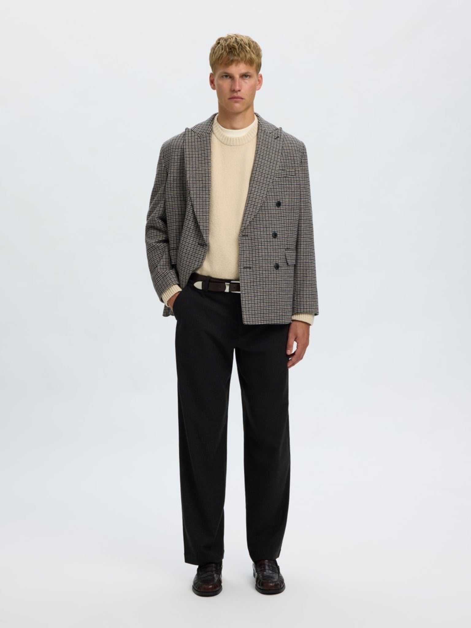 SLMALEX Pull — Oatmeal & Navy Blazer | Appart 17