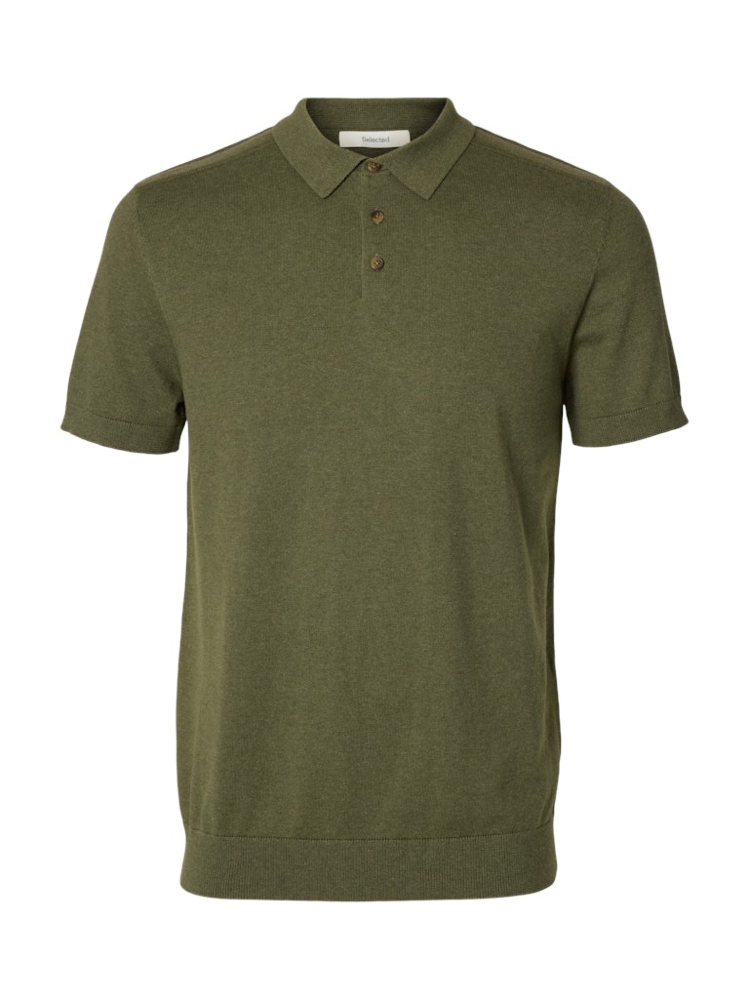 SLMBERG Polo maille manches courtes Kalamata Melange – Selected Homme | Appart 17