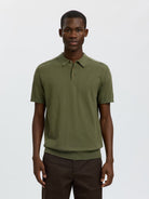SLMBERG Polo maille manches courtes Kalamata Melange – Selected Homme | Appart 17