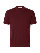 Selected Homme SLMBERG Polo maille manches courtes Tawny Port