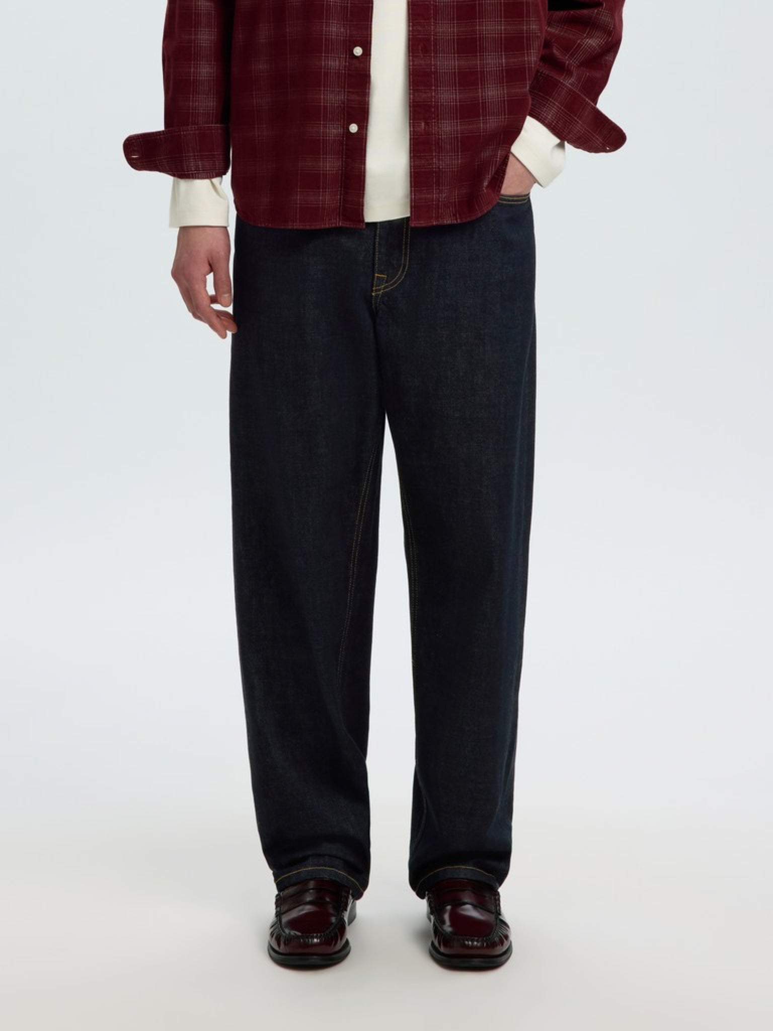 SLM220-LOOSE Jean — Dark Blue Denim | Appart 17