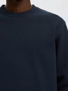 SLMTOM Sweat-shirt col rond doux Sky Captain – Selected Homme | Appart 17