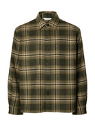 SLMOLE-PABLO Surchemise en laine mélangée Forest Night Oatmeal – Selected Homme | Appart 17