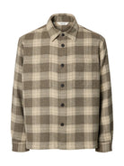 SLMOLE-PABLO Surchemise en laine mélangée Oatmeal Walnut – Selected Homme | Appart 17