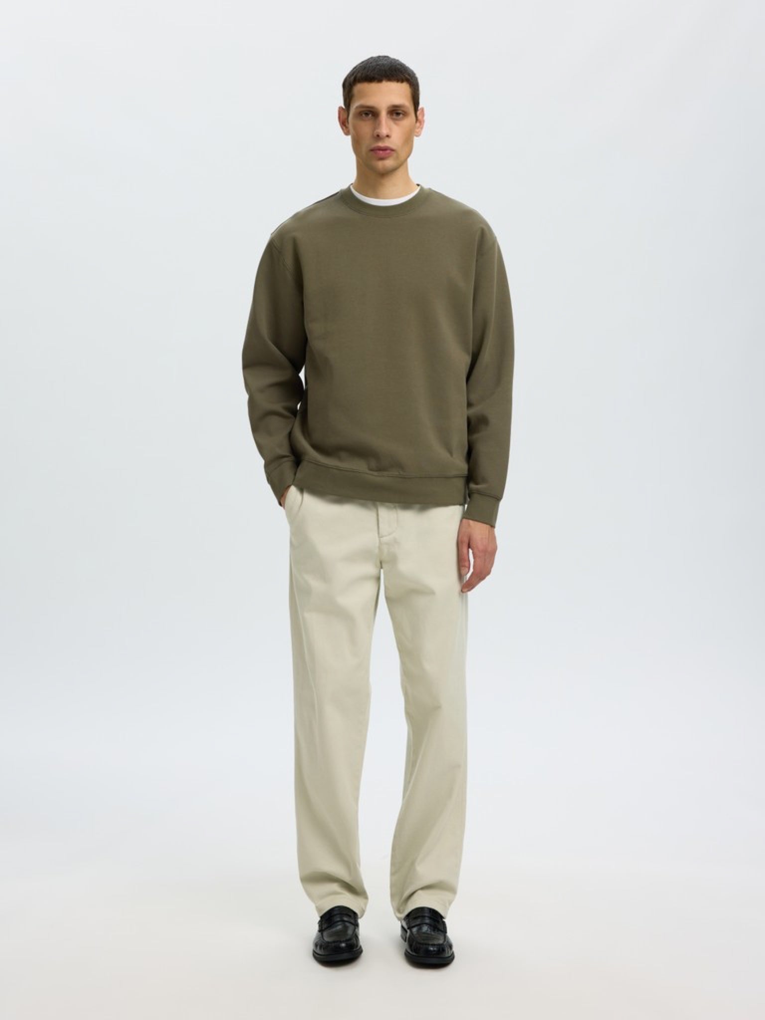 SLMTOM Sweat-shirt col rond doux Kalamata – Selected Homme | Appart 17
