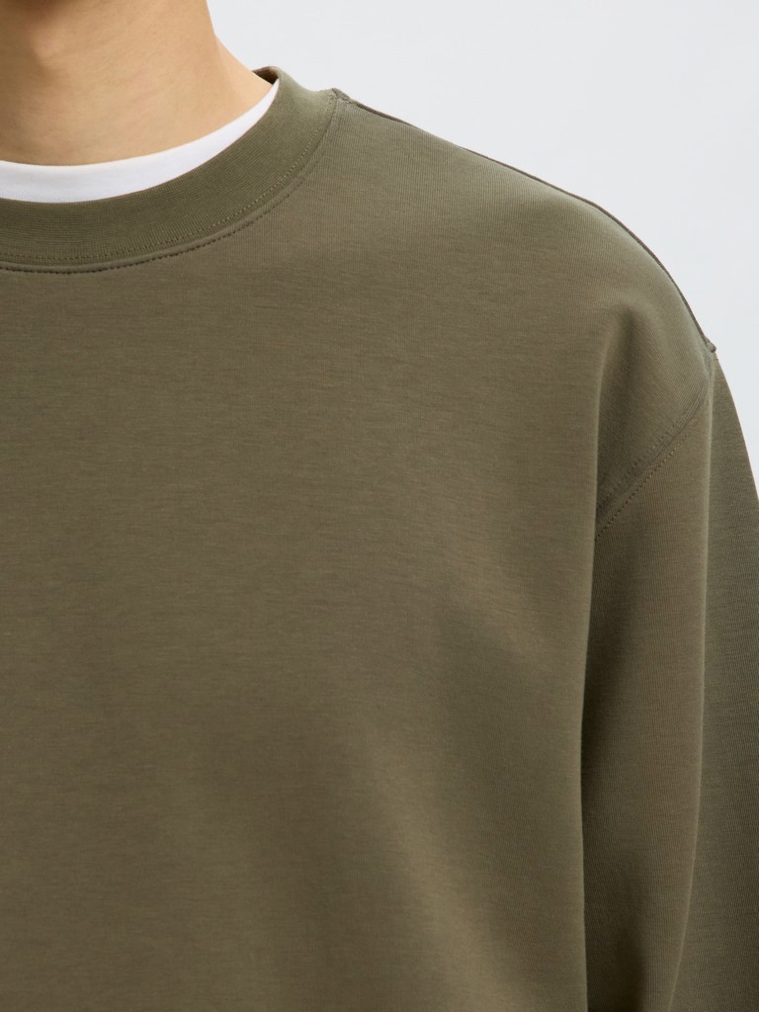 SLMTOM Sweat-shirt col rond doux Kalamata – Selected Homme | Appart 17