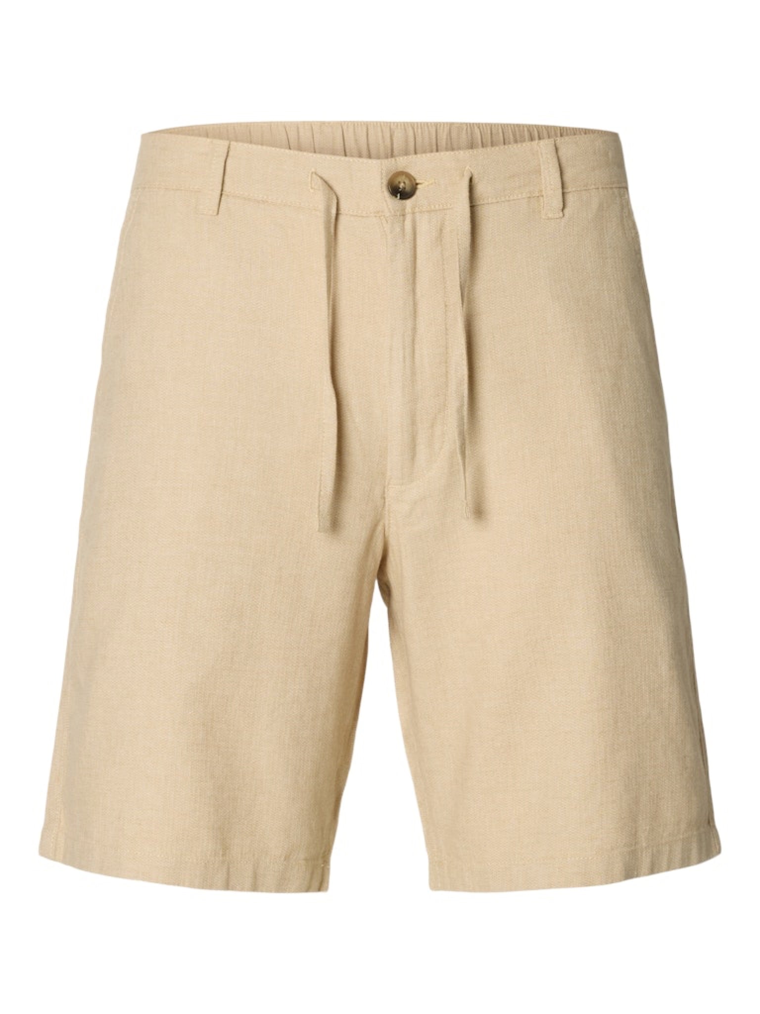 SLMREGULAR-BRODY Short en lin mélangé Incense Mixed w. Oatmeal – Selected Homme | Appart 17