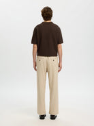 SLM220-LOOSE Pantalon en lin coupe loose Incense – Selected Homme | Appart 17