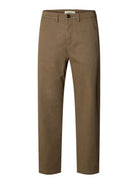 SLM220-LOOSE Pantalon en twill coupe loose Chocolate Chip – Selected Homme | Appart 17