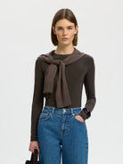 SLWMANJA Top col rond manches longues Delicioso – Selected Femme | Appart 17