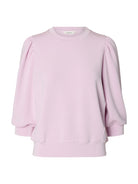 SLWTENNY Top maille manches 3/4 col rond Winsome Orchid – Selected Femme | Appart 17