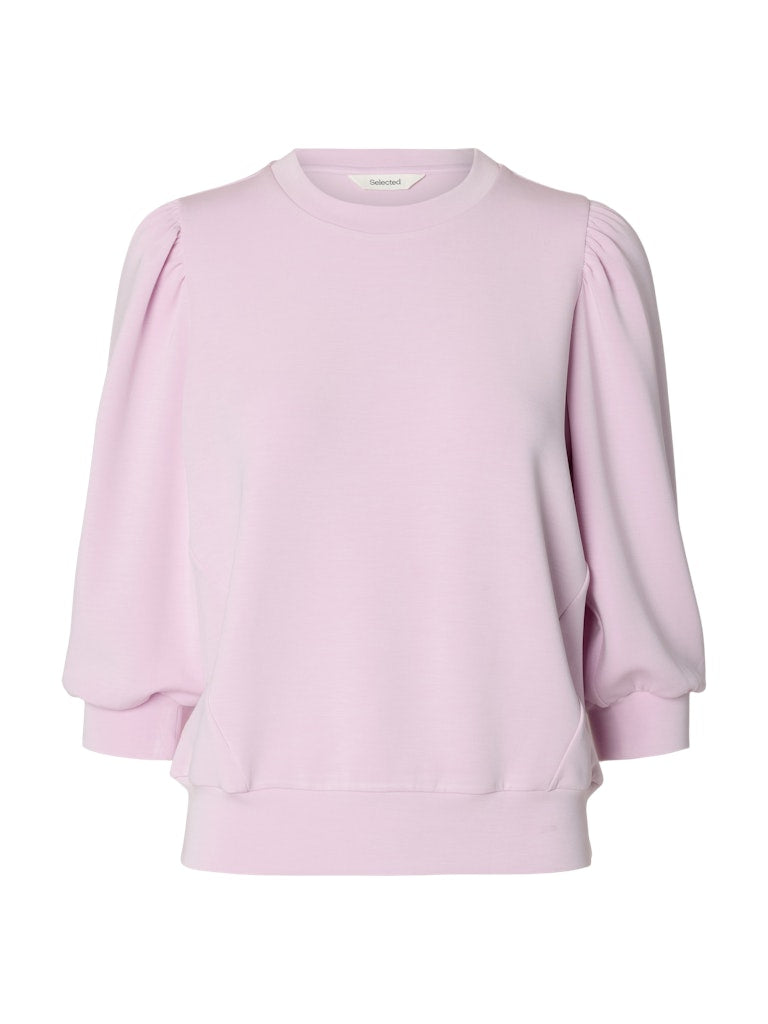SLWTENNY Top maille manches 3/4 col rond Winsome Orchid – Selected Femme | Appart 17
