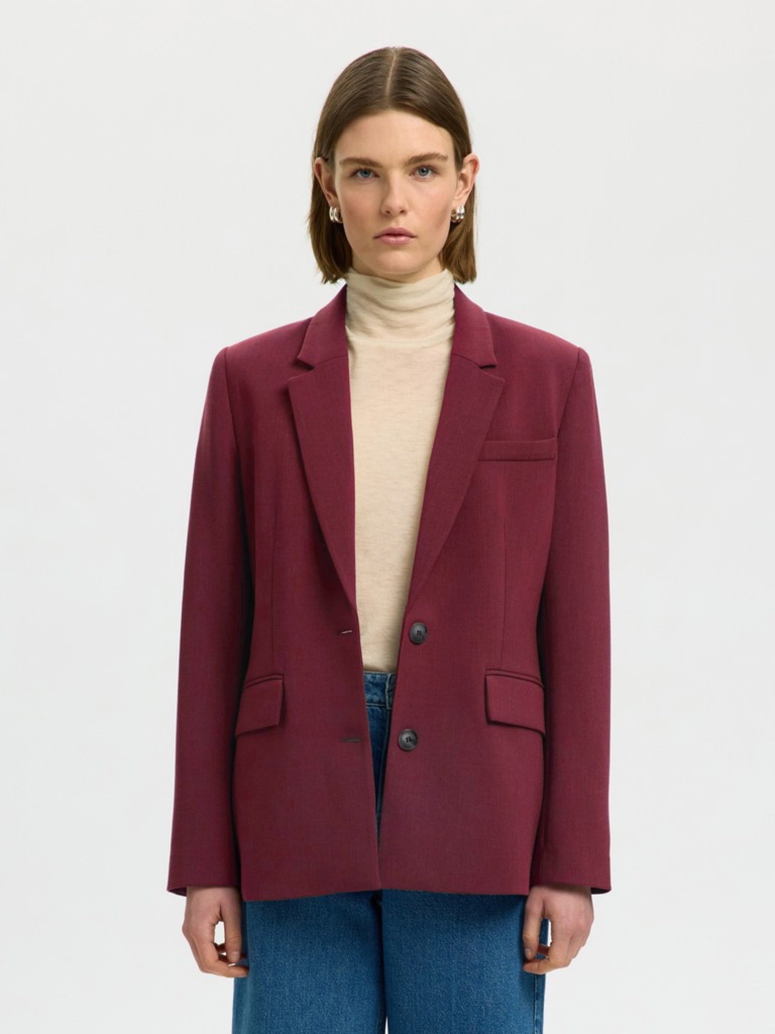 Selected SLWRITA Blazer Tawny Port | Appart 17