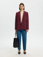 Selected SLWRITA Blazer Tawny Port | Appart 17