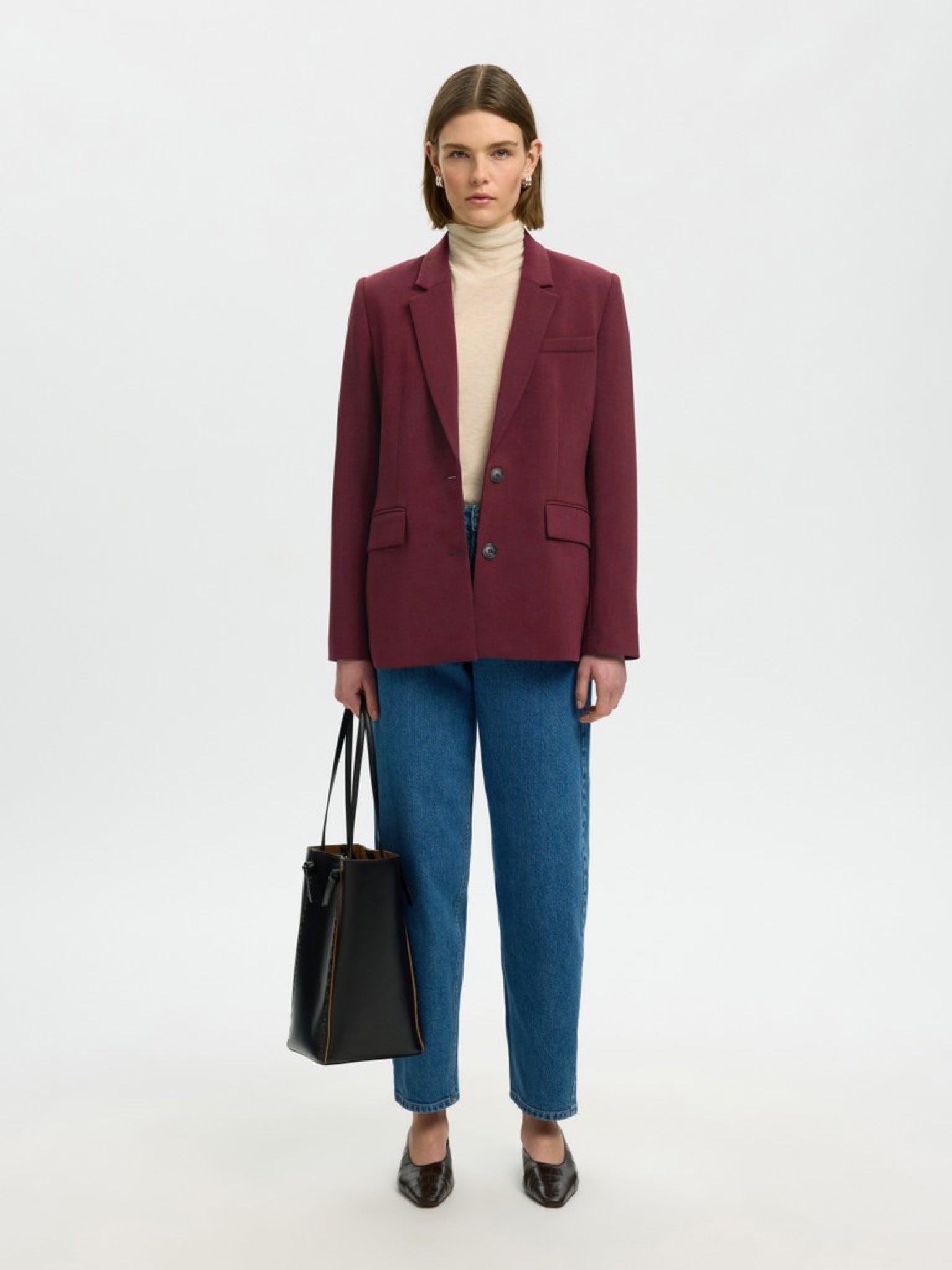 Selected SLWRITA Blazer Tawny Port | Appart 17