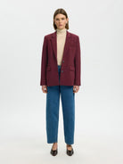 Selected SLWRITA Blazer Tawny Port | Appart 17