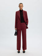 SLWRITA Pantalon — Tawny Port Melange | Appart 17
