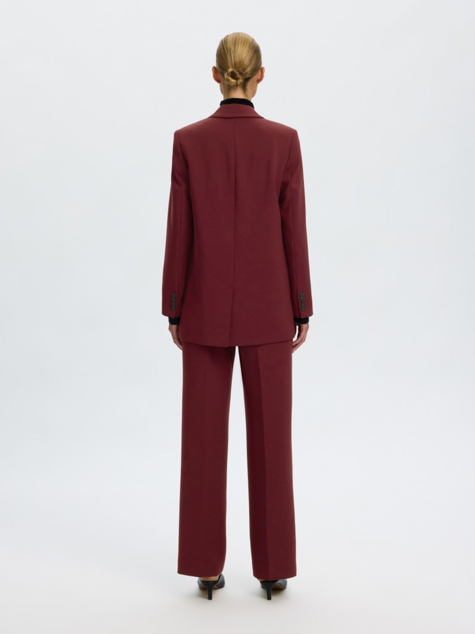 SLWRITA Pantalon — Tawny Port Melange | Appart 17