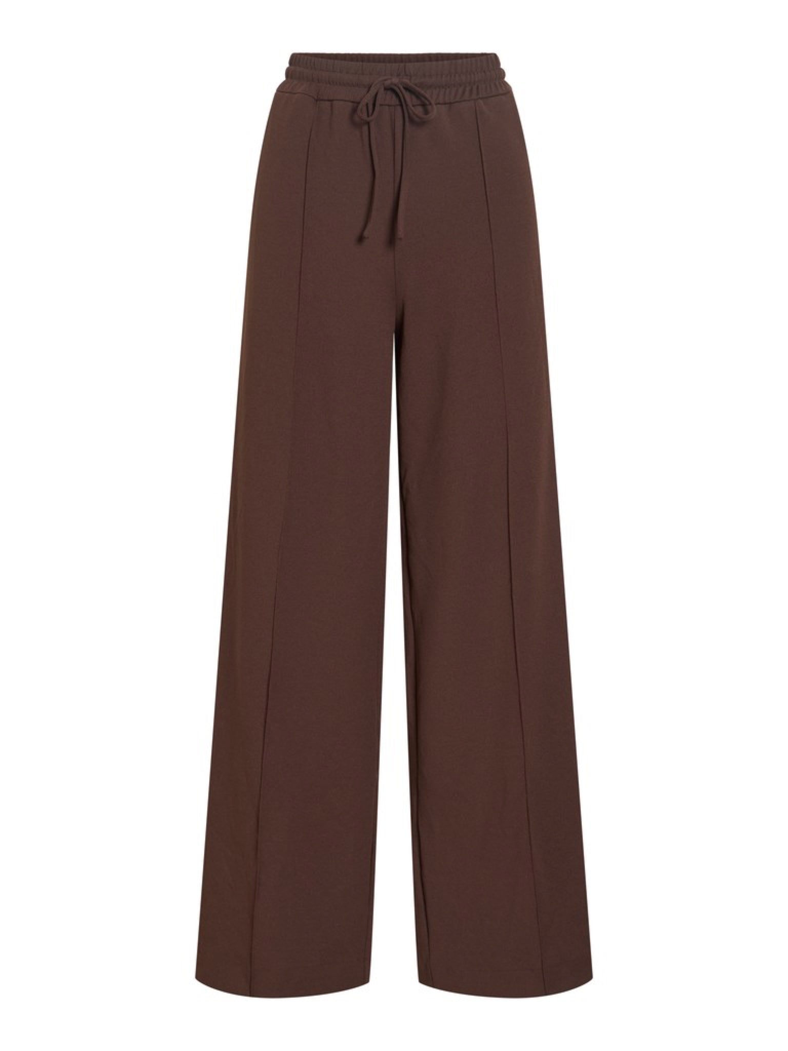 VICLUA Pantalon large taille haute Coffee Bean – VILA | Appart 17