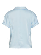 VIENNA RAVENNA Top manches courtes en satin recyclé Nantucket Breeze – VILA | Appart 17