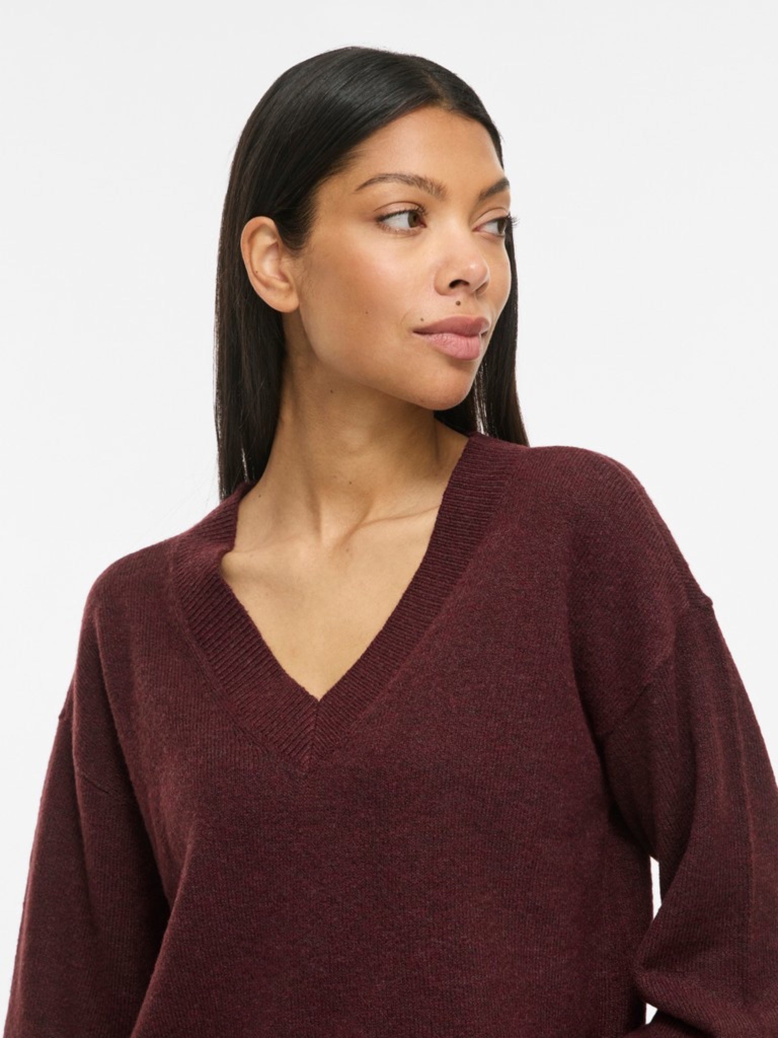 VILIGA Pull col V réversible en maille Port Royale – VILA | Appart 17