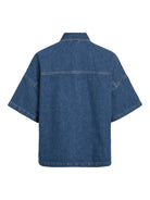 VICREEK Chemise en jean manches courtes Medium Blue Denim – VILA | Appart 17