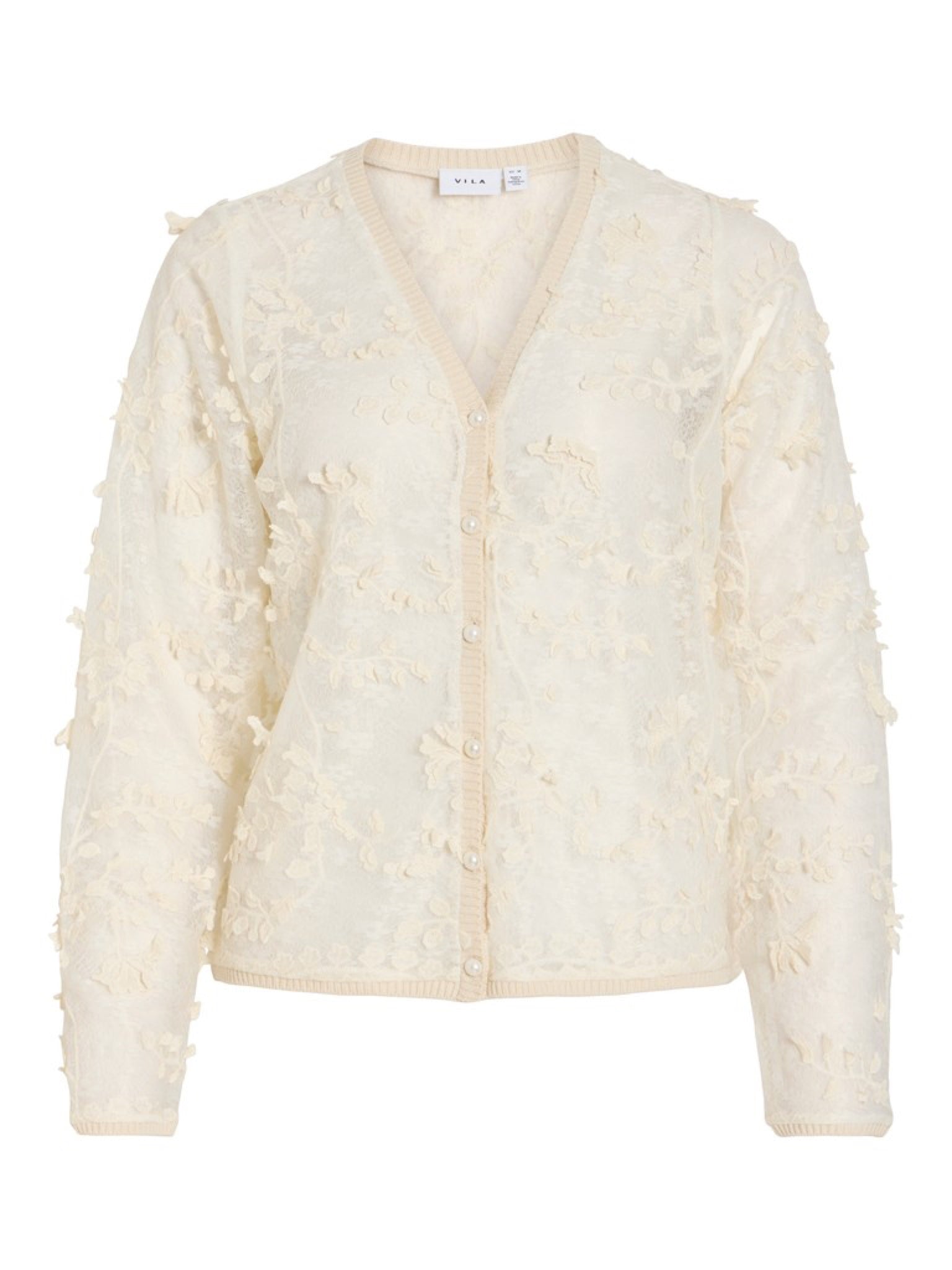 VIJULIETTA Cardigan en maille col V Birch – VILA | Appart 17