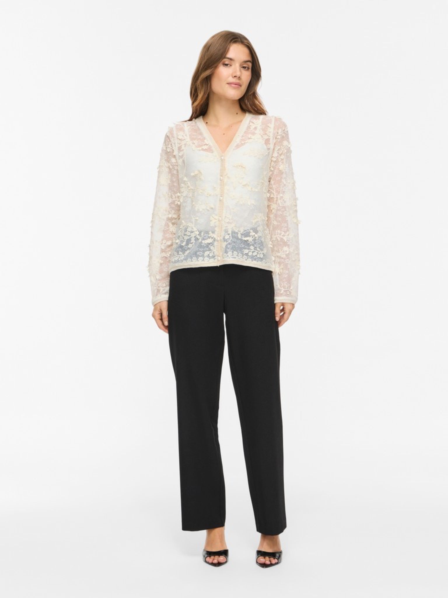 VIJULIETTA Cardigan en maille col V Birch – VILA | Appart 17