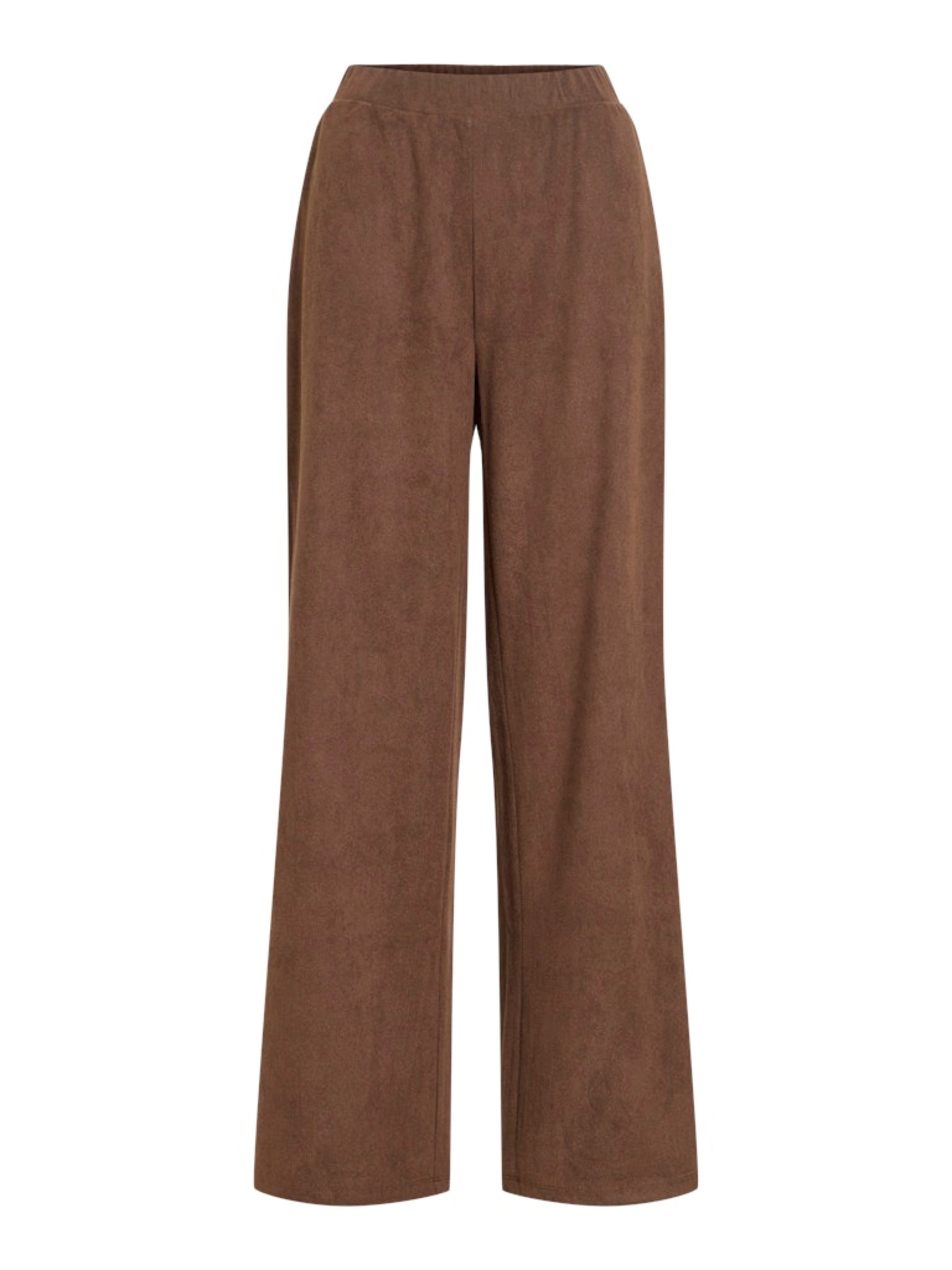 VISUDAS Pantalon large taille haute Coffee Bean – VILA | Appart 17