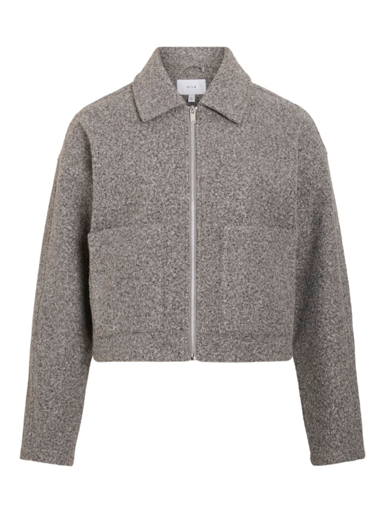 VIJADAS Veste zippée Gris chiné – VILA | Appart 17