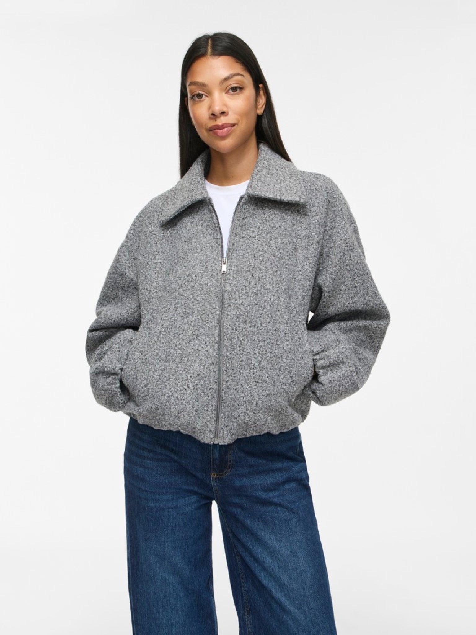 VIJADAS Veste — Medium Grey Melange | Appart 17