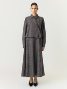 YASTULVA Jupe — Black Tulva Check | Appart 17