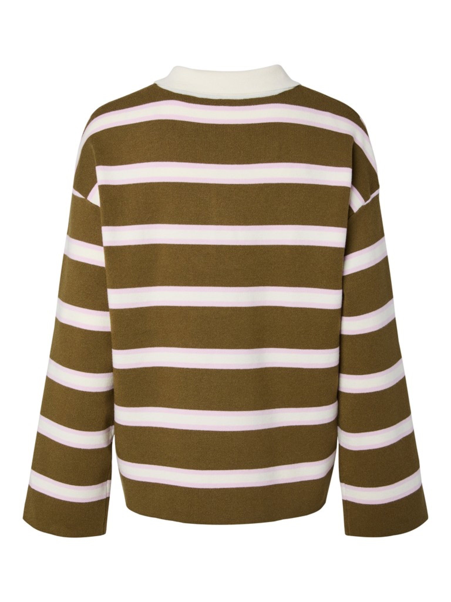 YASISABELL Polo — Fir Green W. Stripes | Appart 17
