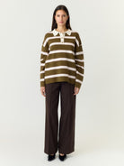 YASISABELL Polo — Fir Green W. Stripes | Appart 17