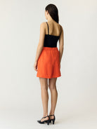 YAS YASSTAW Short Taille Haute Femme Rouge cerise
