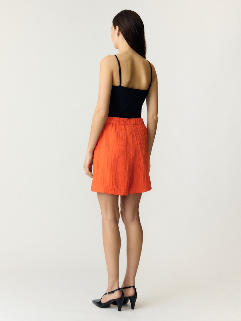 YAS YASSTAW Short Taille Haute Femme Rouge cerise