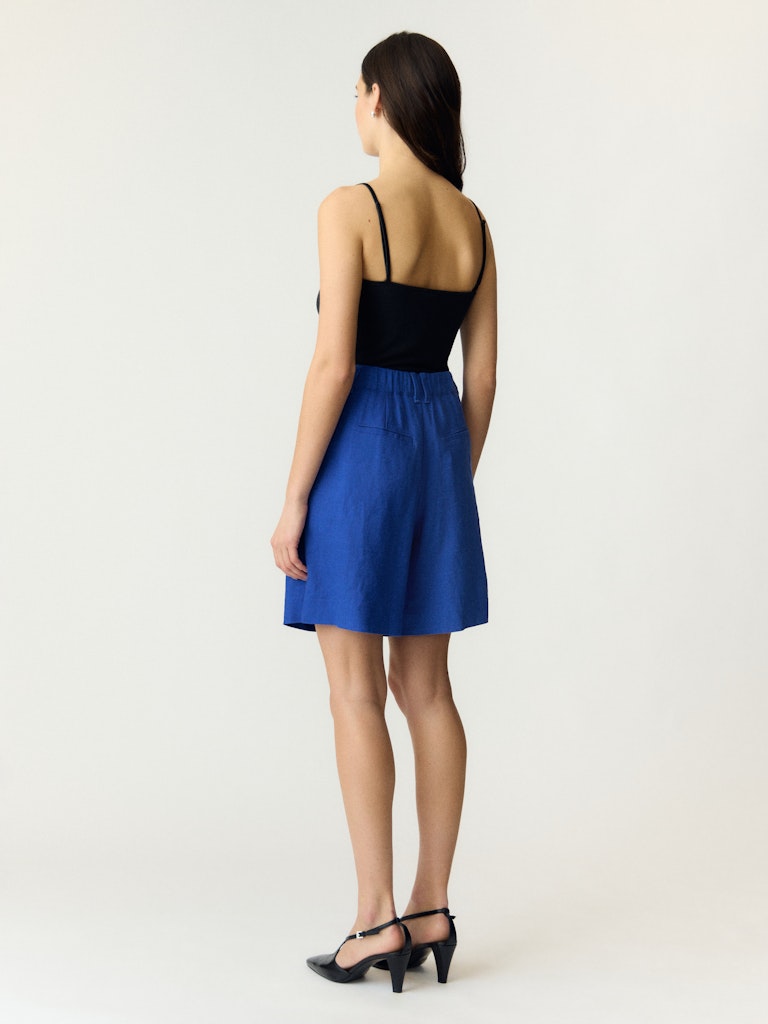 YAS YASPRIMO Short Taille Haute Femme Bleu éclatant