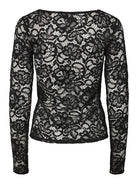 YASLACEY Top en dentelle col V Black – YAS | Appart 17