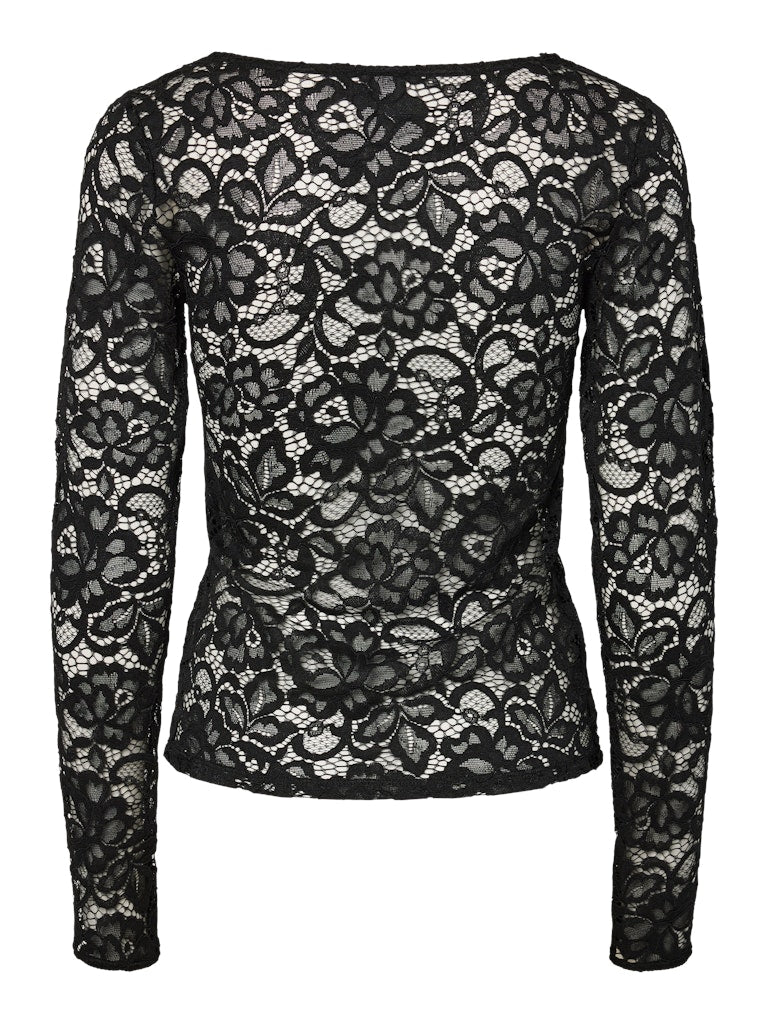 YASLACEY Top en dentelle col V Black – YAS | Appart 17