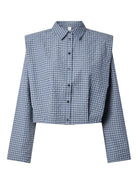 YASGILLA Chemise Navy Blazer à carreaux – YAS | Appart 17