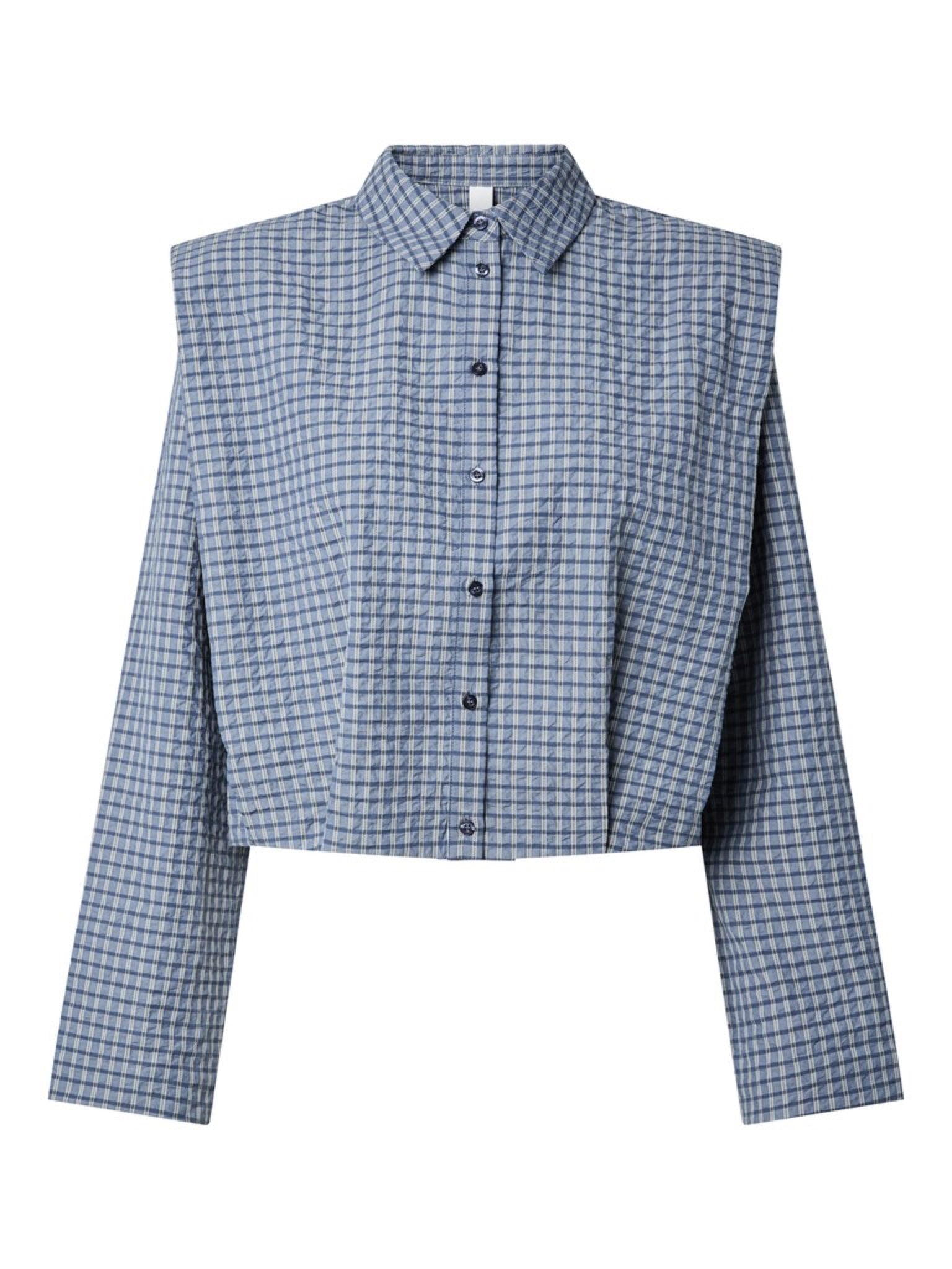 YASGILLA Chemise Navy Blazer à carreaux – YAS | Appart 17