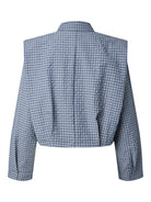 YASGILLA Chemise Navy Blazer à carreaux – YAS | Appart 17