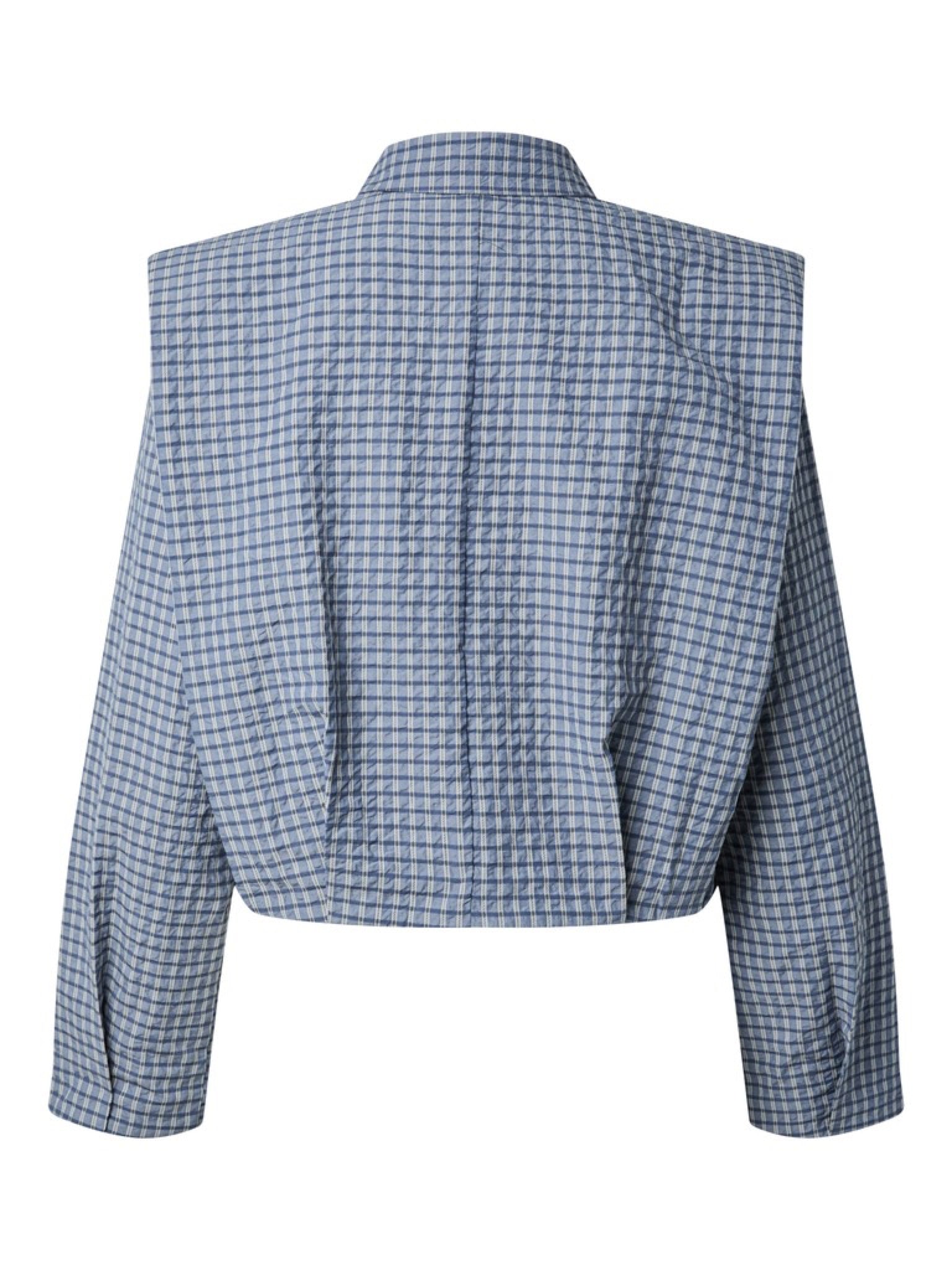 YASGILLA Chemise Navy Blazer à carreaux – YAS | Appart 17