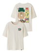 NKMKNASO T-shirt « You did it! » garçon — name it — Antique White — vue de face | Appart 17 Bruxelles